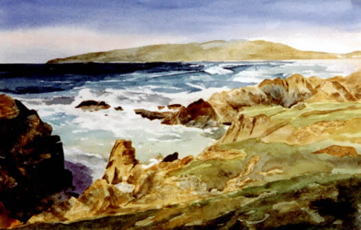 Balephuil Bay, Isle of Tiree - Watercolour